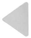 S.S. DIE STRUCK TRIANGLE PLATE 12.5x9.5mm