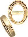 14KY OVAL BEZEL W/T BAR 5x7mm