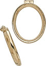 18KW CAST OVAL BEZEL 6x4mm