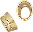 18KY CAST OVAL BEZEL W/AIRLINE 4.5x3mm