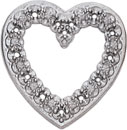 14KW STAMPED HEART FOR 14/.01