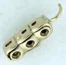 18KW CLASP FOR 3 DIA 12.5x4.5mm