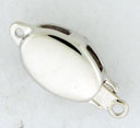14KW SHINY OVAL CLASP 7x10mm