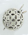 14KW FANCY DIA BALL CLASP 8mm W/24-.005
