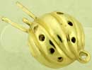 14KW FLUTED BALL CLASP FOR 20 DIA 10mm