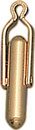 18KY HVY BARREL CUFF LINK BACK W/SWIVEL