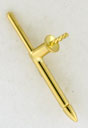 18KY SHIRT STUD SET ASSEMBLED FOR PEARL