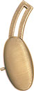 18KY CURVED CUFF LINK BACK OVAL 14x8mm