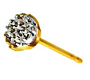 14K TT 6PR ILLUSION EARRING 7-.005