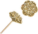 14KW 7 DIA CLUSTER EARRING 7/.01