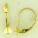 14KY LEVER BACK W/5mm CUP FOR PEARL