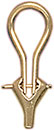 18KY LARGE OMEGA WIRE CLIPS