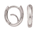 14KW SHINY OVAL HOOP EARR 13 X 3.5mm