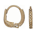 14KW LEVER BACK EARRING FOR 7/.005 DIAS.