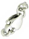 S.S. HEART SHAPED LOBSTER CLAW W/LOOP