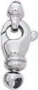 14KW 2 PART CLAW LOCK W/END RINGS 17x7mm