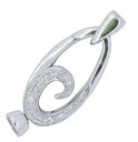 OVAL CLASP 22x19mm  W/3mm CAPS  W/20-.005 DIA