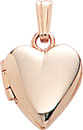 14KY SHINY BABY HEART LOCKET 10mm