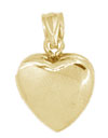 14KY 12mm SHINY HEART LOCKET