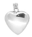 14KW 16MM SHINY HEART LOCKET