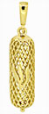 14KY MESH MEZUZAH 28x8mm