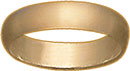 18KY 1/2 RD PLAIN WEDDING BAND 4mm SZ 10