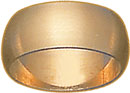 14KY 1/2 RD.PLAIN WEDDING BAND 7mm SZ 10