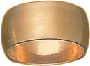 14KY 1/2 RD.PLAIN WEDDING BAND 8mm SZ 10