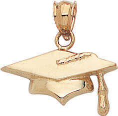14KY GRADUATION CAP CHARM
