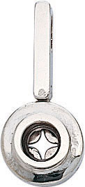 14KW ROUND SHAPE PENDENT .25 (10mm DIAMETER)