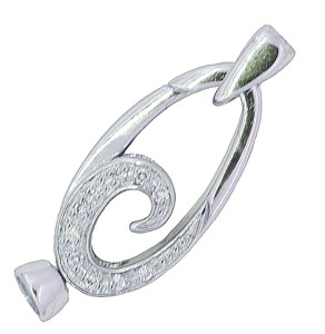 OVAL CLASP 22x19mm  W/3mm CAPS  W/20-.005 DIA